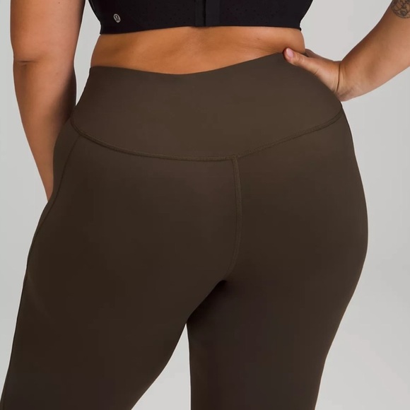 LULULEMON BASE PACE HR TIGHT 25” DARK OLIVE/BLACK - Picture 3 of 3